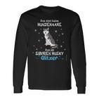 Keine Hundehaare Das Ist Hunde Siberien Husky Glitter Langarmshirts