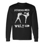 Kickboxing An Welt Aus Martial Arts Kickboxing S Langarmshirts