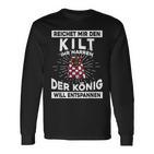 Kilt King Kilt Scotland Tartan S Langarmshirts