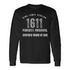 King Jamesersion Kjv 1611 Langarmshirts