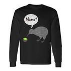 Kiwi Bird Kiwi Fruit New Zealand Langarmshirts