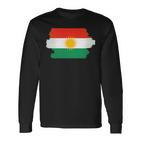 Kurdistan Flag Chest Kurdish Kurd Langarmshirts