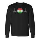 Kurdistan Kurde Kurdish Flag Langarmshirts