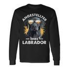 Labrador Employee Slogan Dog Langarmshirts