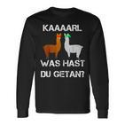 Lamas With Hüten Karl Was Hat Du Getan Lama Langarmshirts