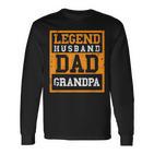 Legend Ehemann Papa Opaatertag Langarmshirts