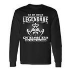 Legendäre Gottesanbeterin Papa Entomologen Langarmshirts