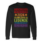 Legende Verlässt Schulgelände Realschule Abschluss 2024 Langarmshirts