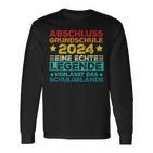 Legendeerlässt Schulgelände Abschluss Grundschule 2024 Langarmshirts