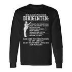 Leiden Eines Conductor Musician Choir Concert Orchestra Langarmshirts