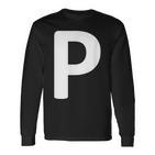 Letter P Langarmshirts