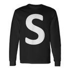 Letter S Langarmshirts