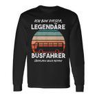 Line Bus Best Bus Driver Langarmshirts