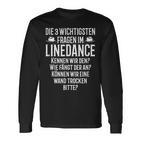 Line Dance Die 3 Important Questions Im Linedance Langarmshirts