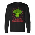 I Love Broccoli S Langarmshirts