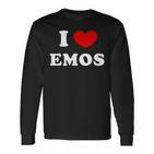 I Love Emos I Love Emos Langarmshirts