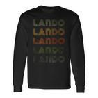 Love Heart Lando Grunge Vintage Style Lando Langarmshirts