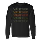 Love Heart Valkyrie GrungeVintage Style Valkyrie Langarmshirts