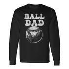 Lustigesatertags-Baseball- Für Papa Langarmshirts