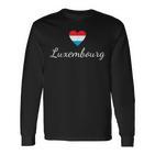 Luxembourg Luxembourg Flag Langarmshirts