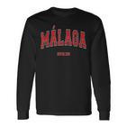 Málaga Spanien Stadt Langarmshirts