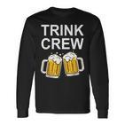 Männertag Outfit Saufen Trink Crew Bier Sauf Gruppen Langarmshirts