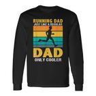 Marathon Run Papa Marathon Runner Langarmshirts