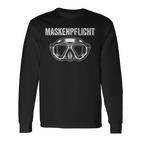 Maskenpflicht Set Dir Die Mask Auf Langarmshirts