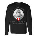 Matterhorn Switzerland Xo4u Original Langarmshirts