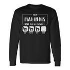 Mein Malinois Hört Aufs Wort Malinois Dog Langarmshirts