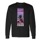 Miami Florida Usa Summer Langarmshirts