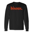 Minimalist Bisous French Langarmshirts