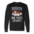 Monkey Positiv Auf Müde Getestet Monkey Black S Langarmshirts