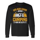 Motorhome Vacation Kann Jeder Camping Die Elite Camper Langarmshirts