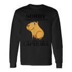 Niedliche Capibara Sprüche Capybara With Water Pig Blue Langarmshirts