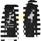 No Drama Lama Fun For Lama & Alpaka Fans Langarmshirts