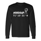 Nordkap Coordinates Langarmshirts