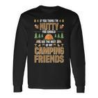 Nutty Camping Friends Outdoor Thanksgiving Camper Langarmshirts