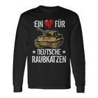 Panzer Kampfanzer Tiger Tank World War Black S Langarmshirts