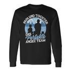 Papa & Tochter Das Perfekte Angel Team Fishing Fishing Fishing S Langarmshirts