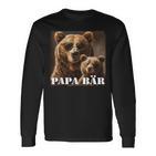 Papa Bär Geschenkatertag & Geburtstag Für Den Besten Papa Langarmshirts