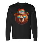 Papa Bear Papa Bearatertagsgeschenk Für Papa Spruch Lustig Langarmshirts