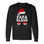 Papa Claus Weihnachtsmann Weihnachten Langarmshirts