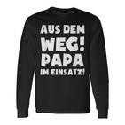 Papa Im Einsatz Father's Day Father Langarmshirts