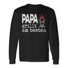 Papa Grillt Am Beste Griller Am Ort Langarmshirts