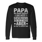 Papa Undater Geschenk Lustiger Spruch Herrenatertag Langarmshirts