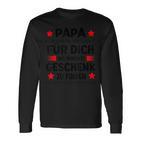 Papa Undater Motiv Lustiger Spruch Herrenatertag Langarmshirts