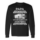 Papa Zwei Jungs Für Zweifachenateron 2 Söhnenatertag Langarmshirts