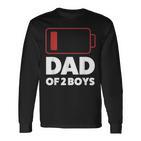 Papaon 2 Boys Papa Des Son Langarmshirts