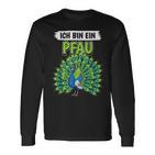 Peacock Vogel Sachen Ich Bin Ein Peacock Langarmshirts